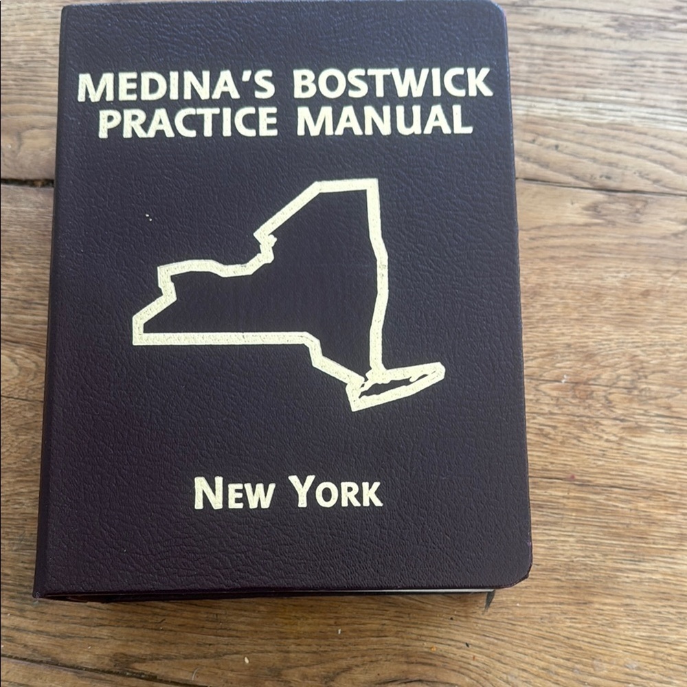 Medina’s boss Zwick practice manual New York number four